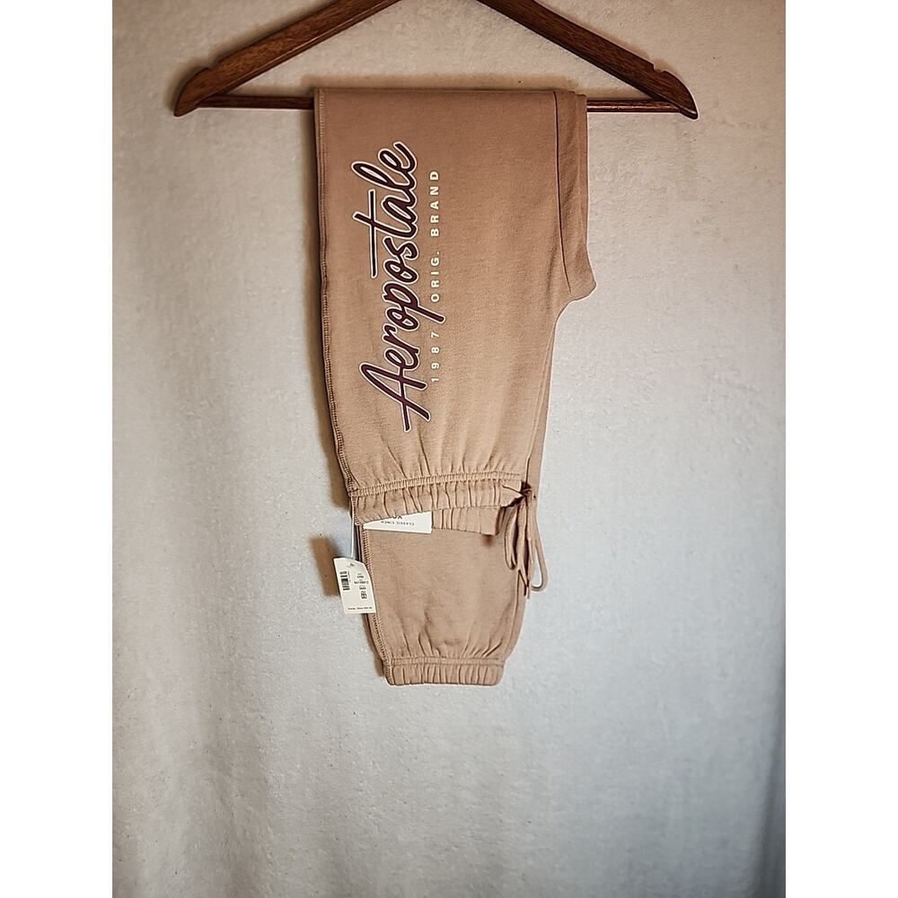 Aeropostale Aero New York Tan Classic Cinch Sweatpant Size XS *NWT*